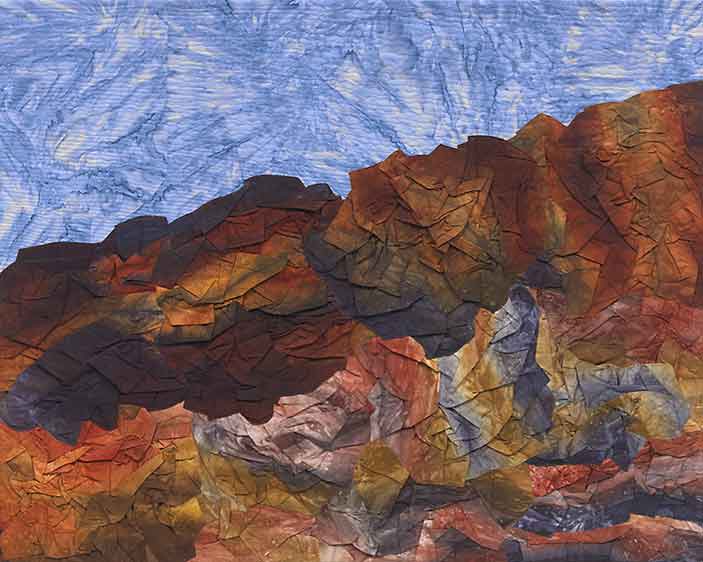 Scrunched Rocks by Donna Radner