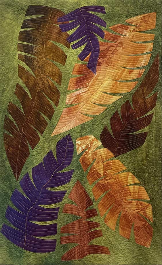 Tropical Leaf Series #3 by Donna Radner