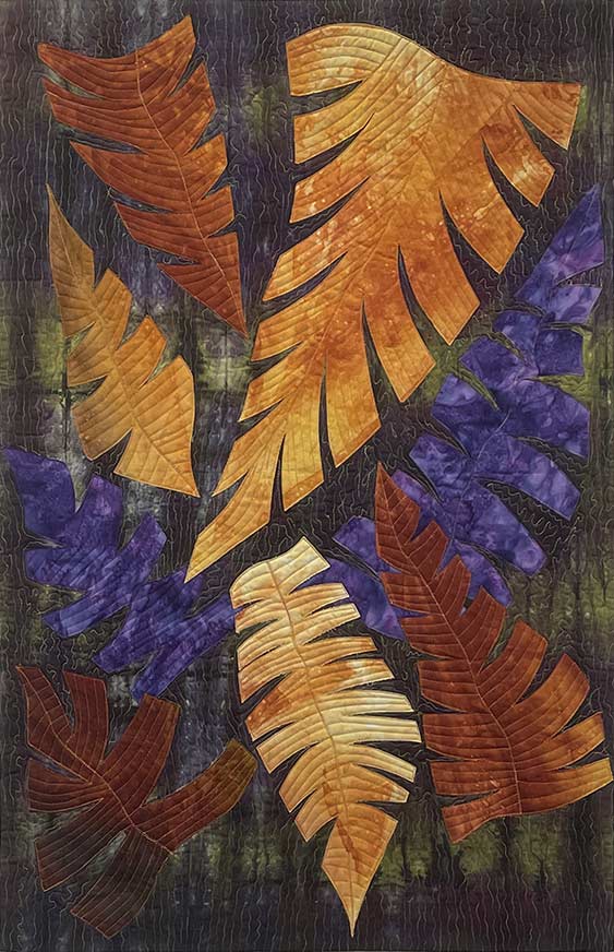 Tropical Leaf Series #4 by Donna Radner